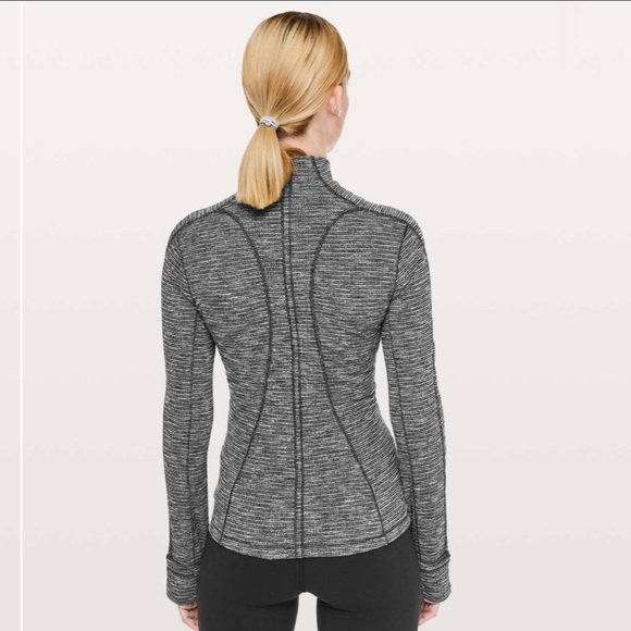 Lululemon Run Briskly 1/2 Zip Coco Pique Black White size 8 - Picture 6 of 15